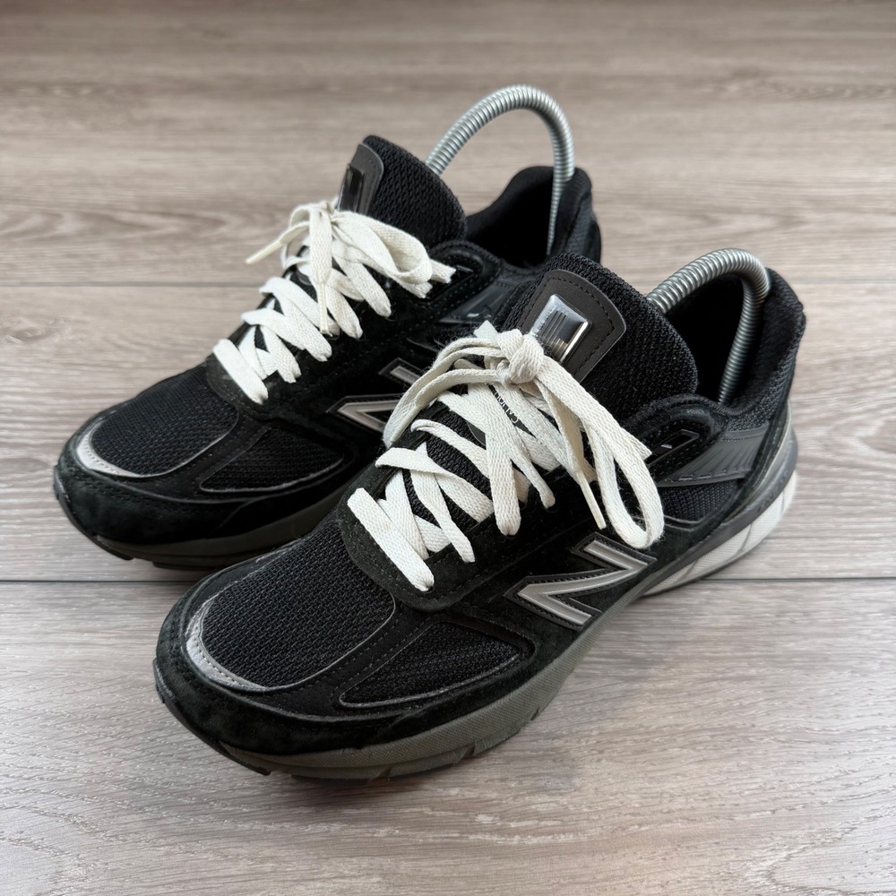 New Balance Womens 990v5 Made in USA Running Shoes Black W990BK5 Size 8.5